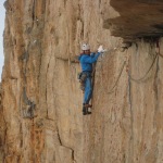 Simon Gietl im Quergang der Route Wüstenblume