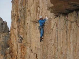 Simon Gietl im Quergang der Route Wüstenblume